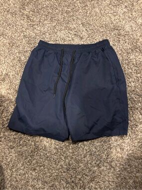 Men's Manfinity Navy Drawstring Athletic Shorts